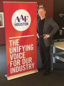John Manlove is Chairman-elect of American Advertising Federation- Houston chapter